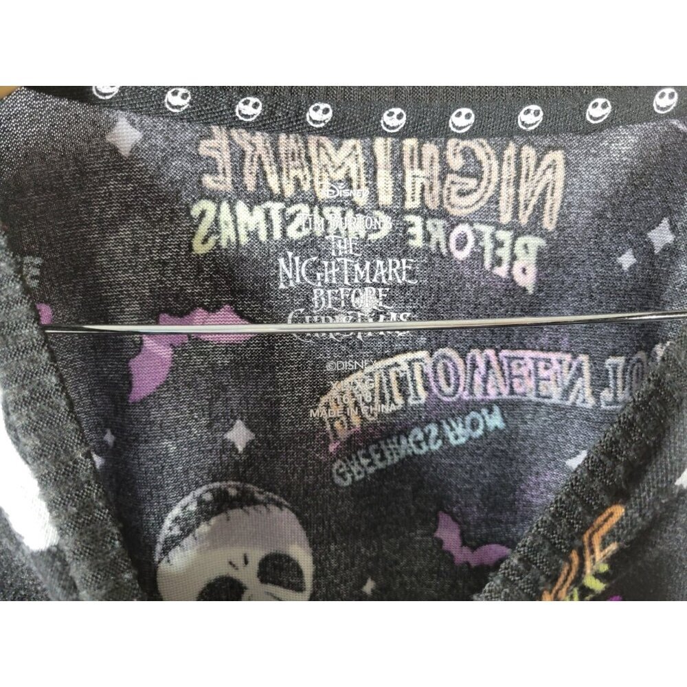 Disney Nightmare Before Christmas Jack Skellington Pajama Top XL 16-18 NOV241XE - Picture 8 of 10